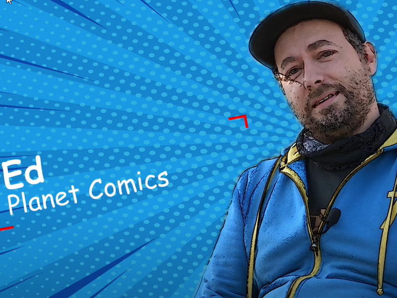 Ed, der Betreiber vom Planet Comics.